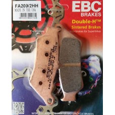EBC Brakes Double-H Sintered Superbike Brake Pads Rear - FA209/2HH EBC Brakes Double-H Sintered Superbike Brake Pads Rear - FA209/2HH